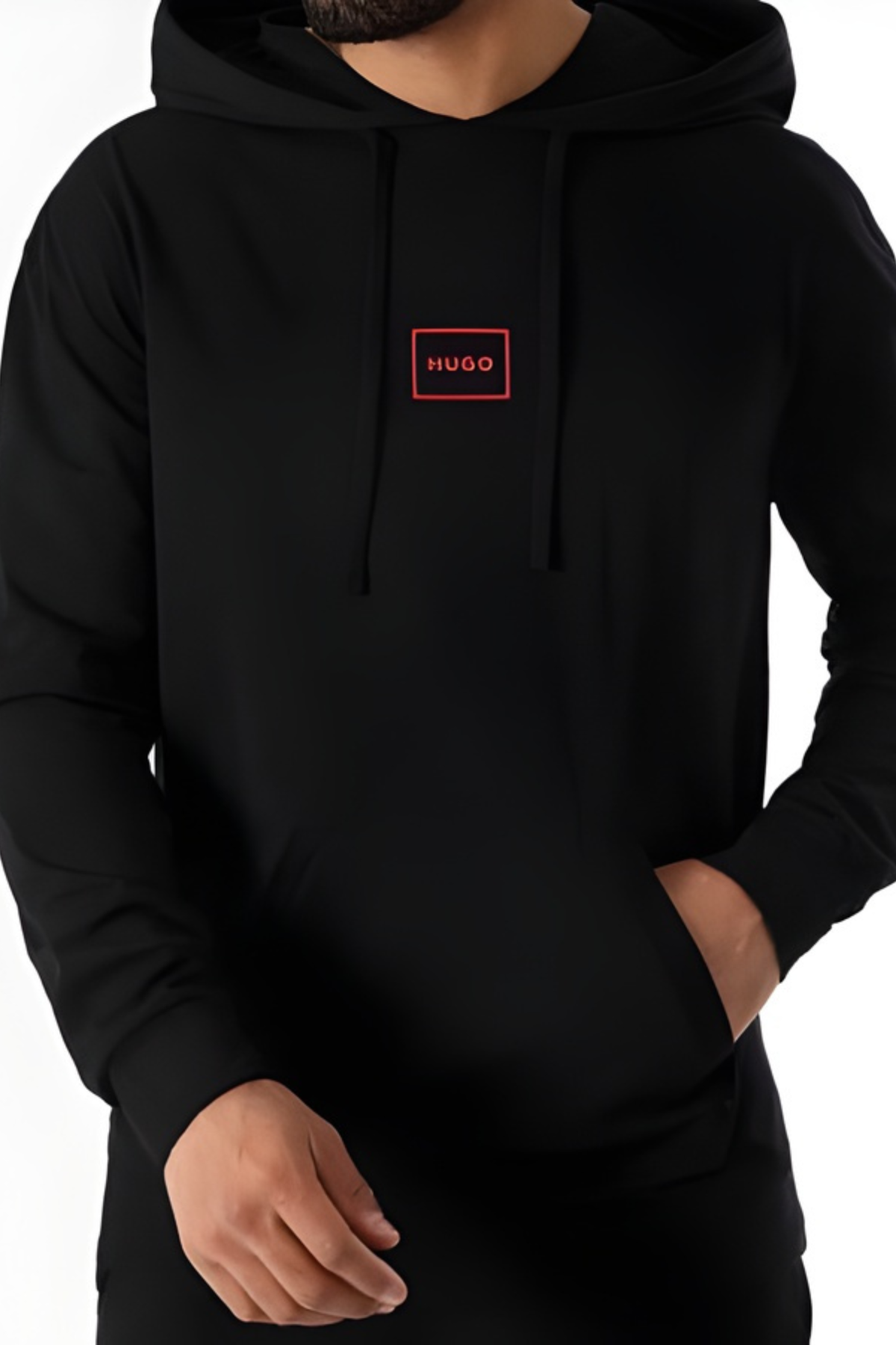 Kevin | Sweat Capuche Laze Noir