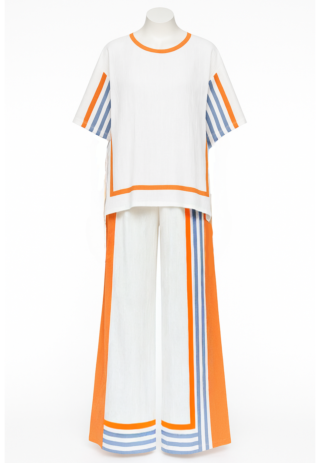 Teya Elegantes lockeres Maxi-Kleid - Orange