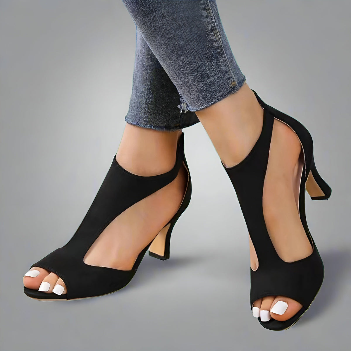 Inger™ | Eleganta komfortsandaler med klack