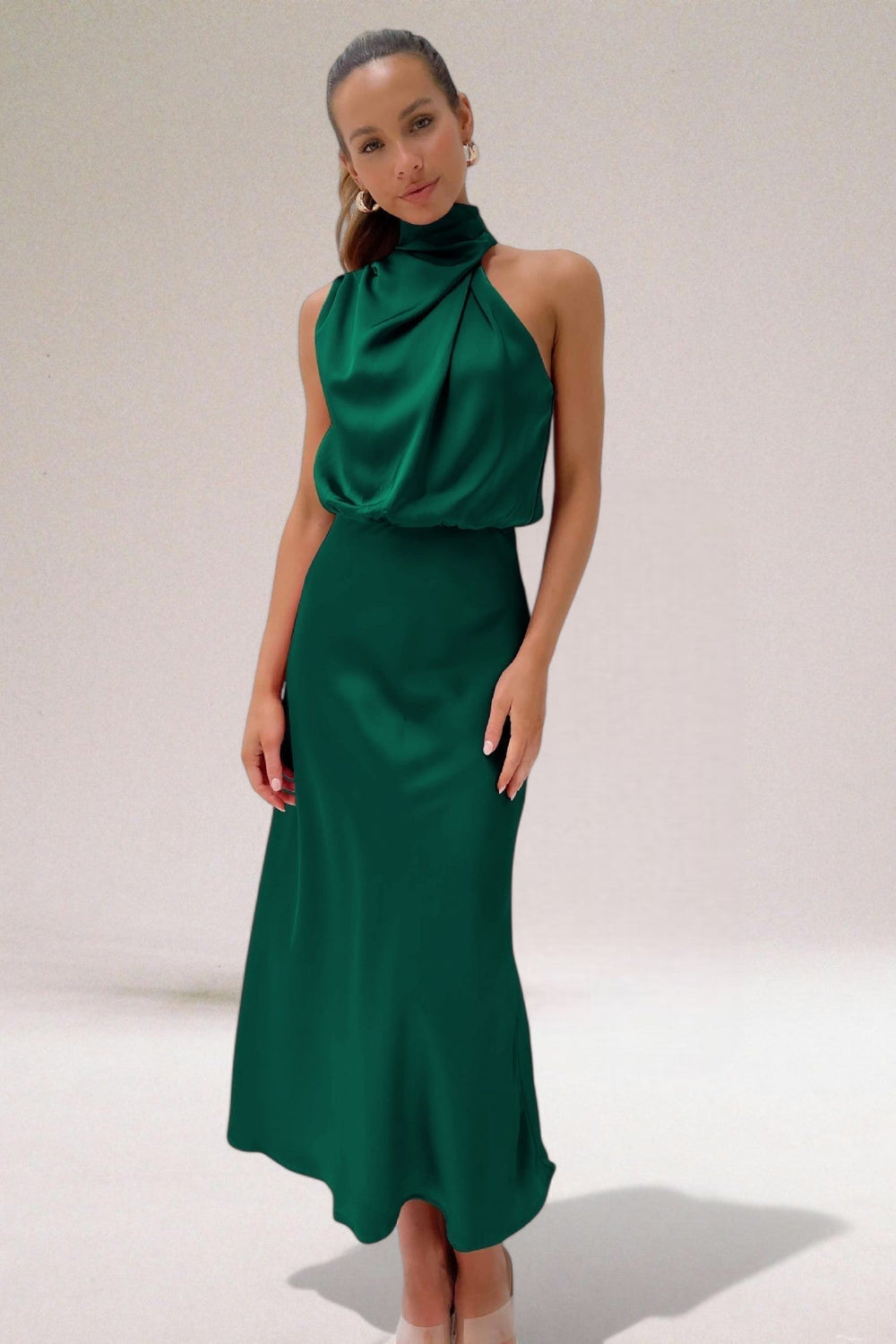 Flavia | Glamouröses Satinkleid