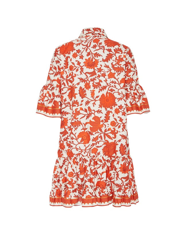 Einzigartiges Mini-Kleid mit herbstlichen Prints