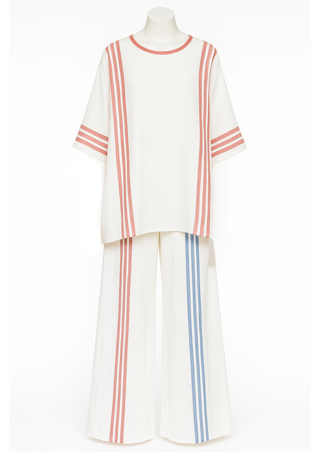 Teya Elegantes lockeres Maxi-Kleid - Rot