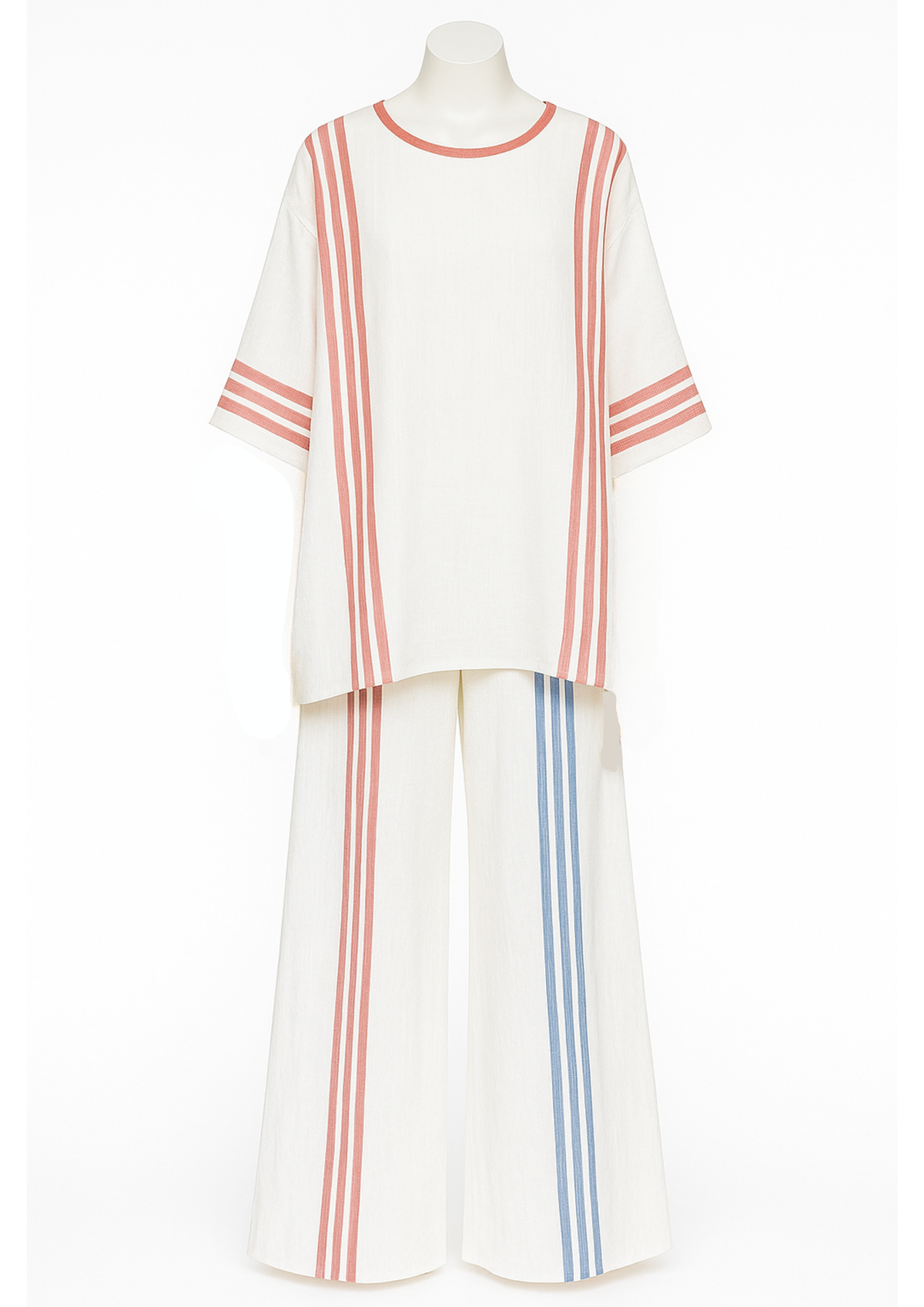 Teya Elegantes lockeres Maxi-Kleid - Rot