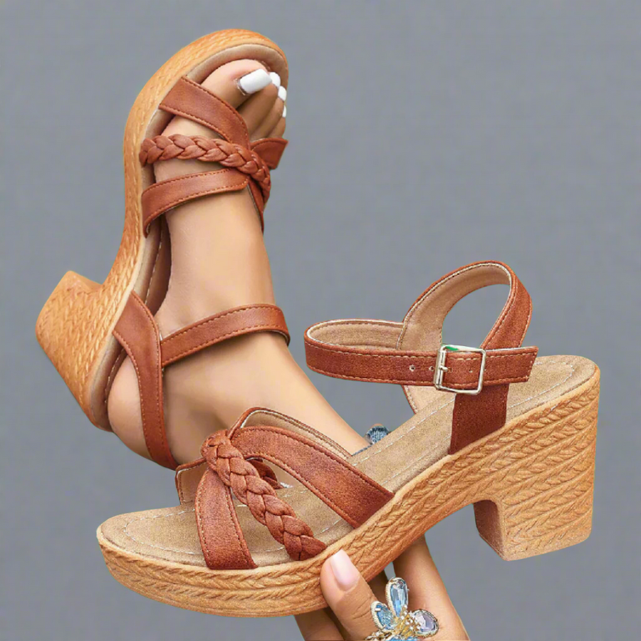 Yana Orthopedic Strappy Open-Toe Adjustable-Strap Sandals