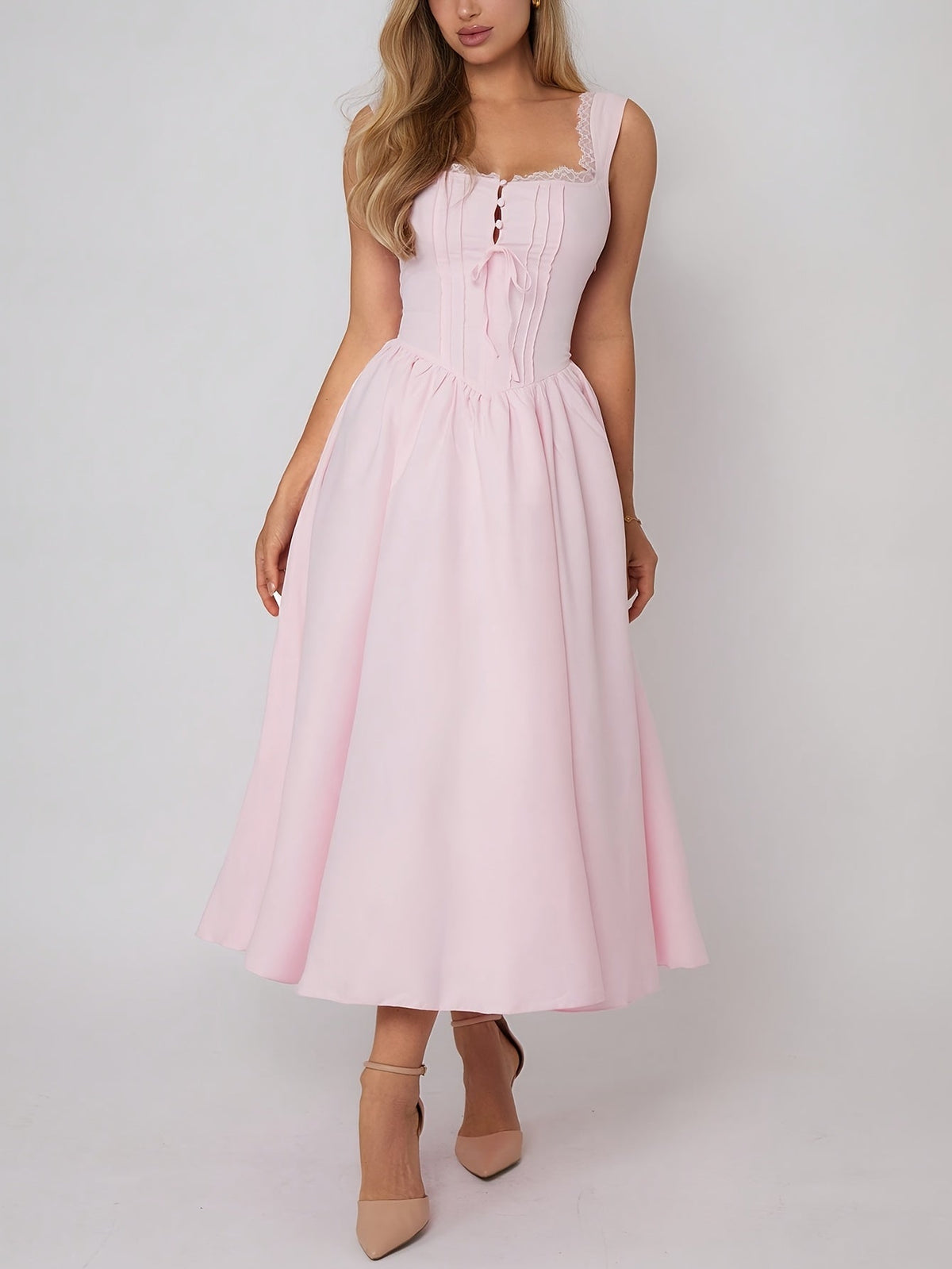 Celeste | Trägerloses ausgestelltes Kleid