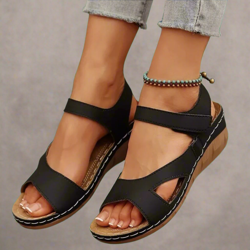 Tine™ | Handgefertigte Wedgesandalen aus Premium-Material