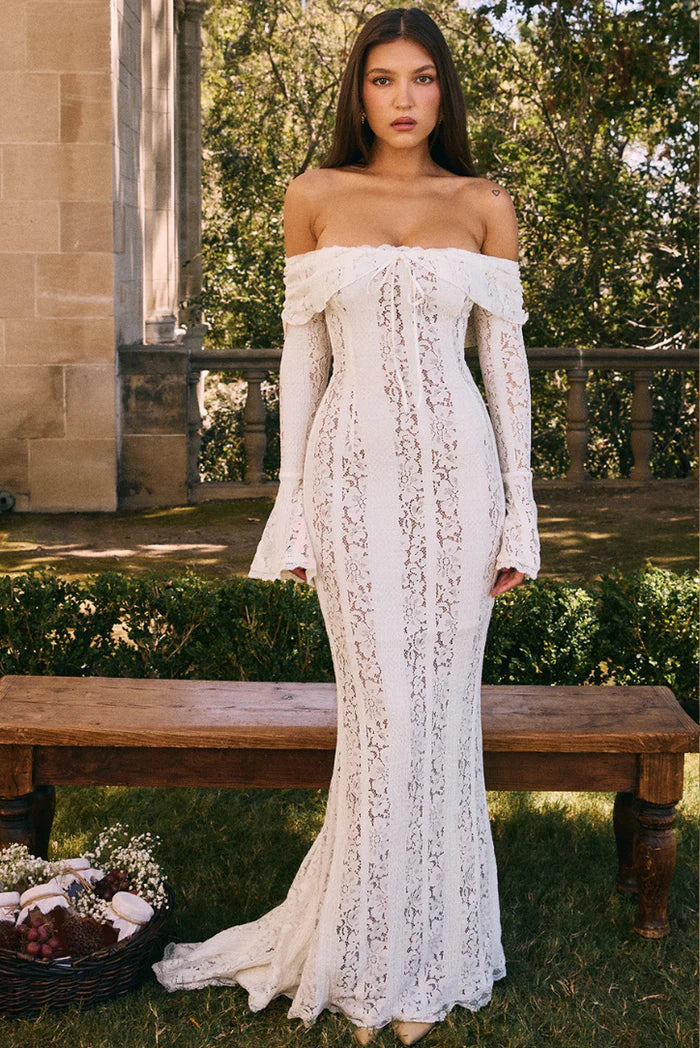 Georgetta | Spitzen-Maxikleid