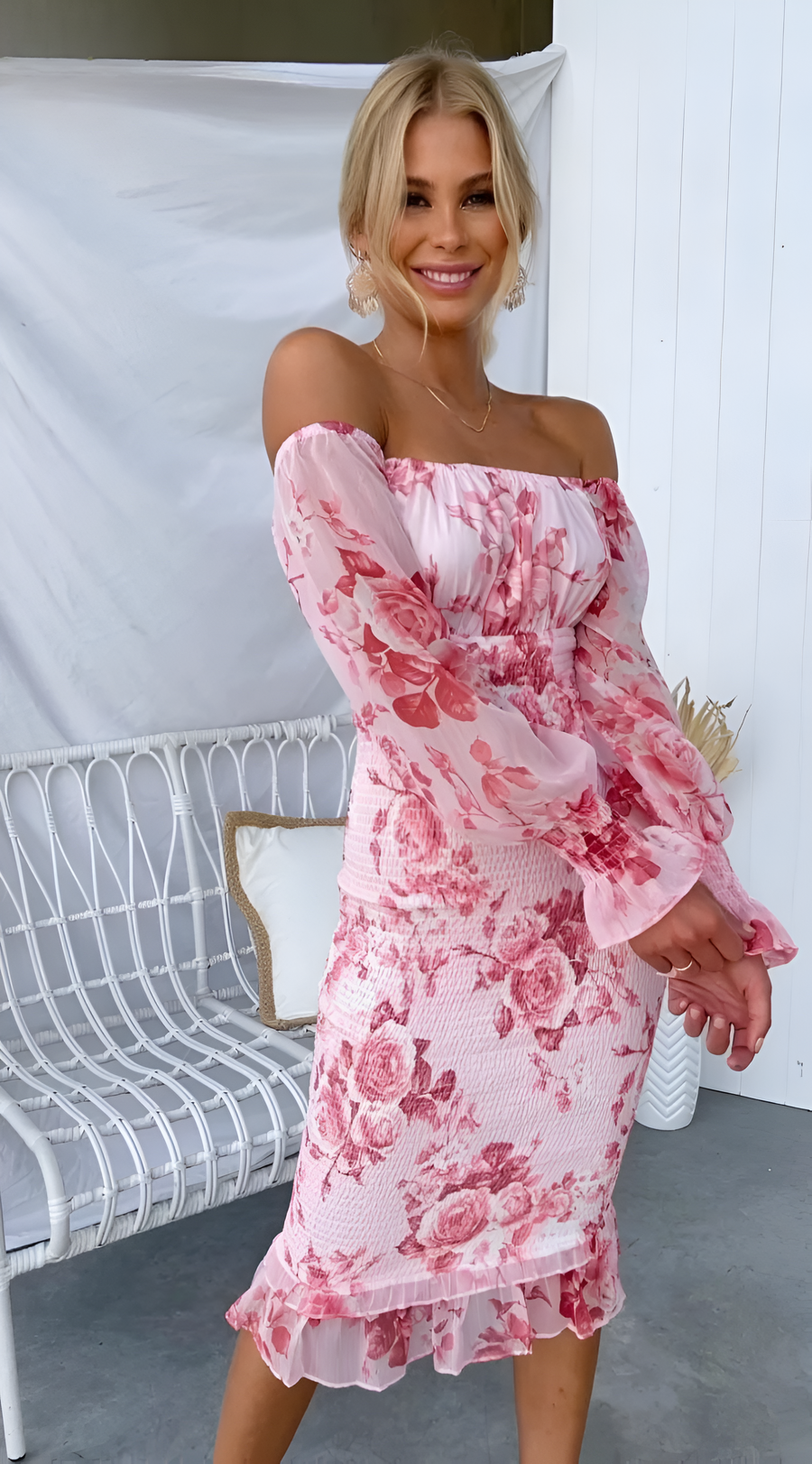 Abigail Floral Ruffled Dress