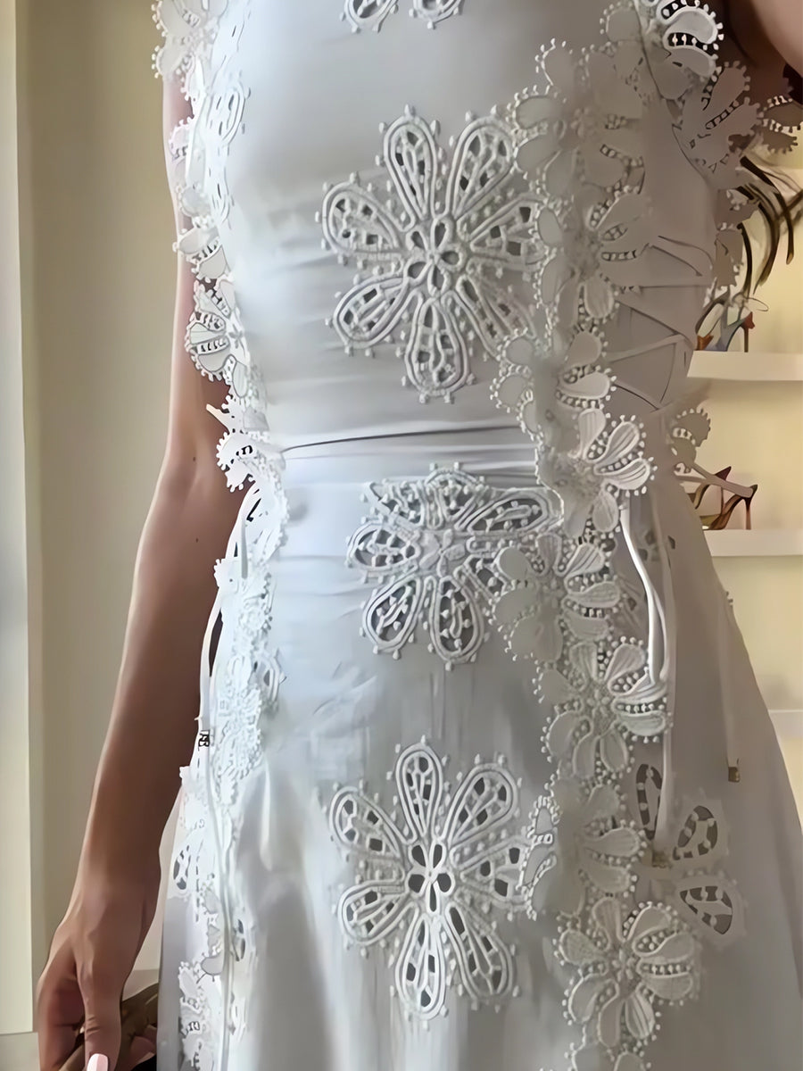 Sylara | Traumhaftes Spitzenschulterkleid