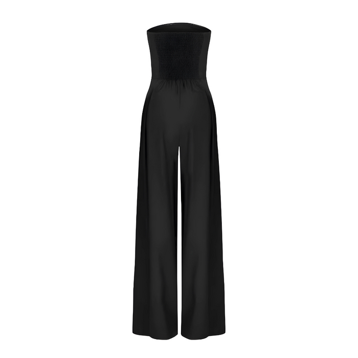 Langer trägerloser Jumpsuit mit modernem Stil