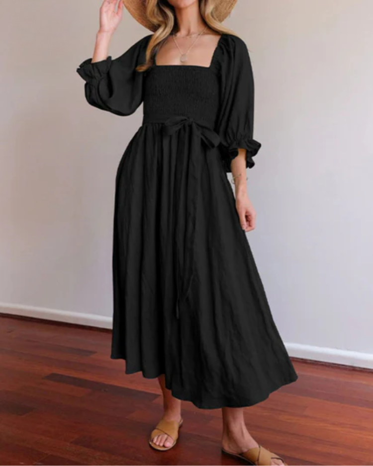 Diana | Kleid mit Rüschenärmeln