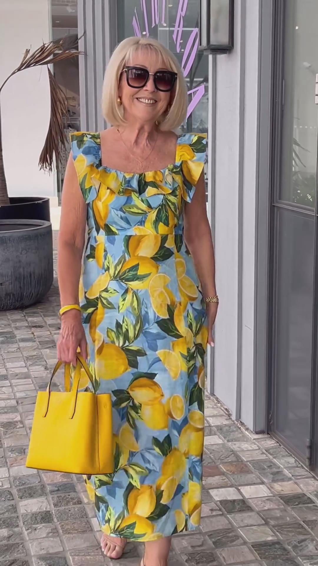 VanDeZaar® | Limón – Sommerkleid mit Zitronenprint