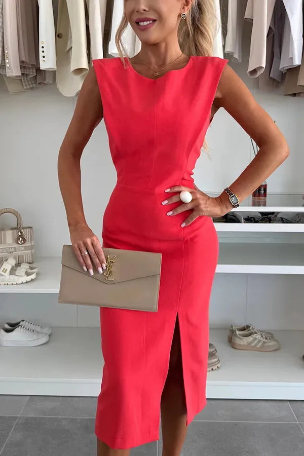 Shayne™ | Ärmelloses Midi-Kleid