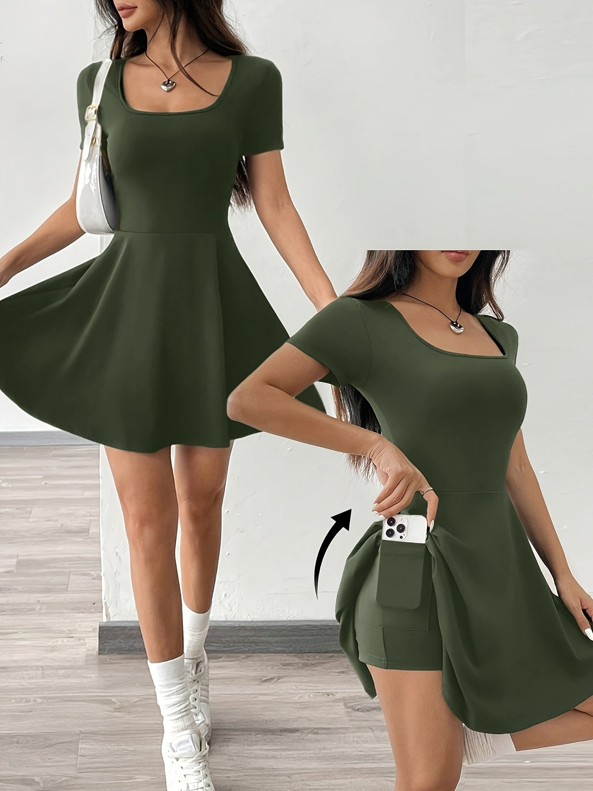 Sculpt & Soft Bandeau Mini-Kleid