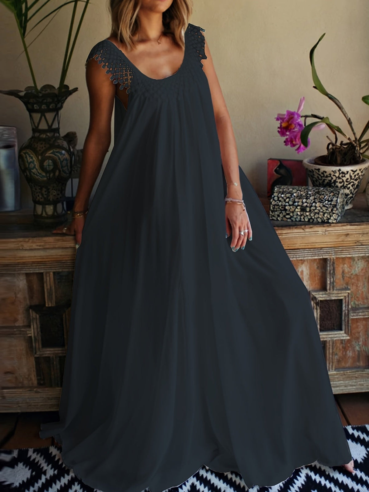 Seraphina | Boho-Spitzenkleid in großen Größen