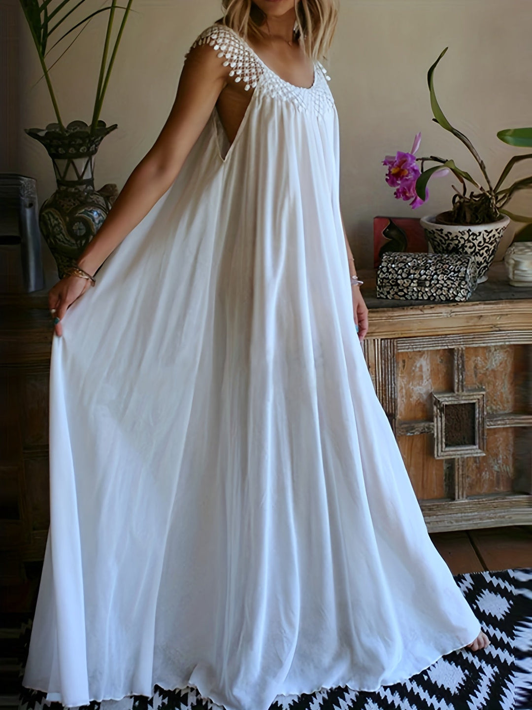 Seraphina | Boho-Spitzenkleid in großen Größen