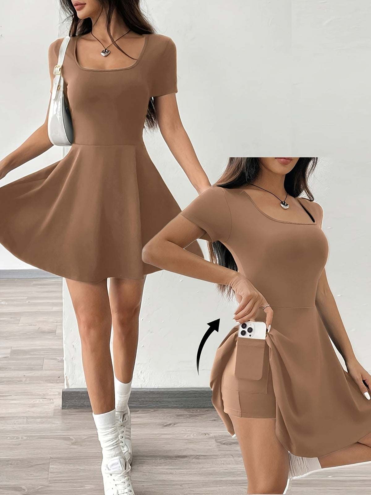 Sculpt & Soft Bandeau Mini-Kleid
