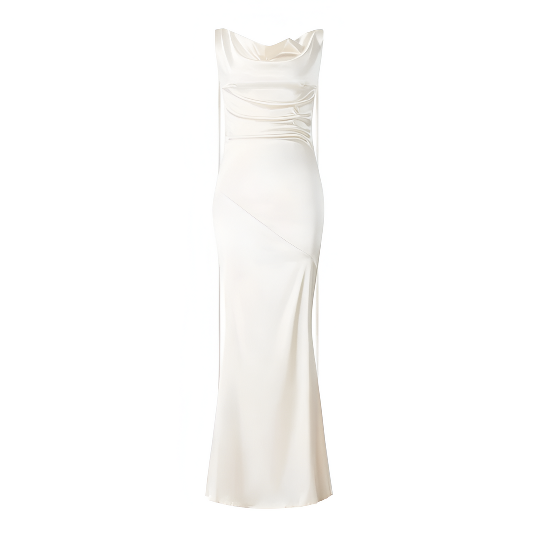 Elegantes Damen-Maxikleid mit schulterfreiem, rückenfreiem Design für den Abend