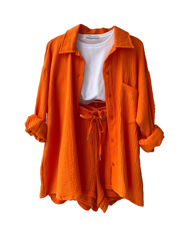 Elowen™ | Strukturierter Button Co-Ord Set