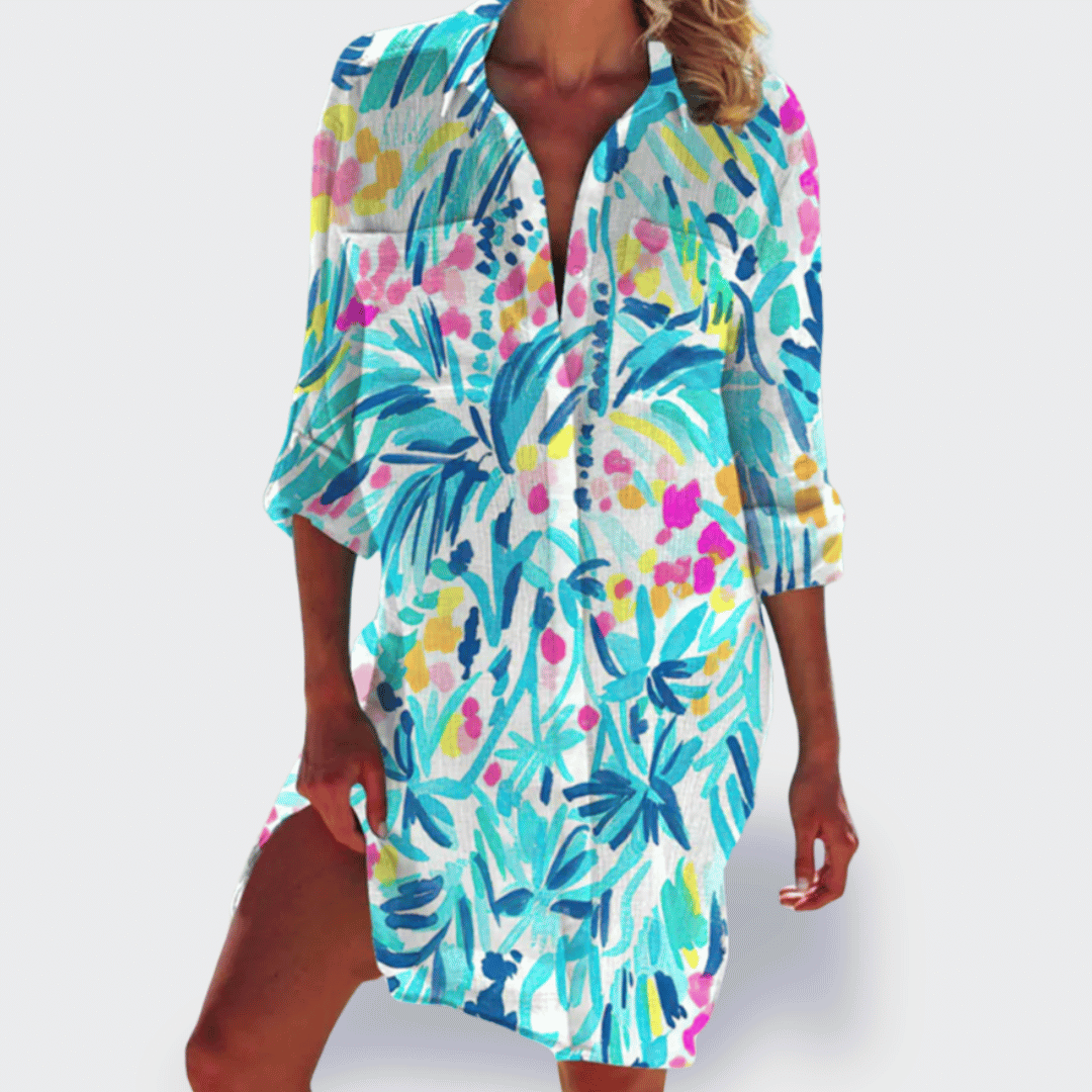 Brigitte | Buntes, leichtes Sommerkleid