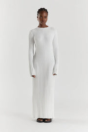 Elodie | Strick-Midikleid mit Rundhalsausschnitt