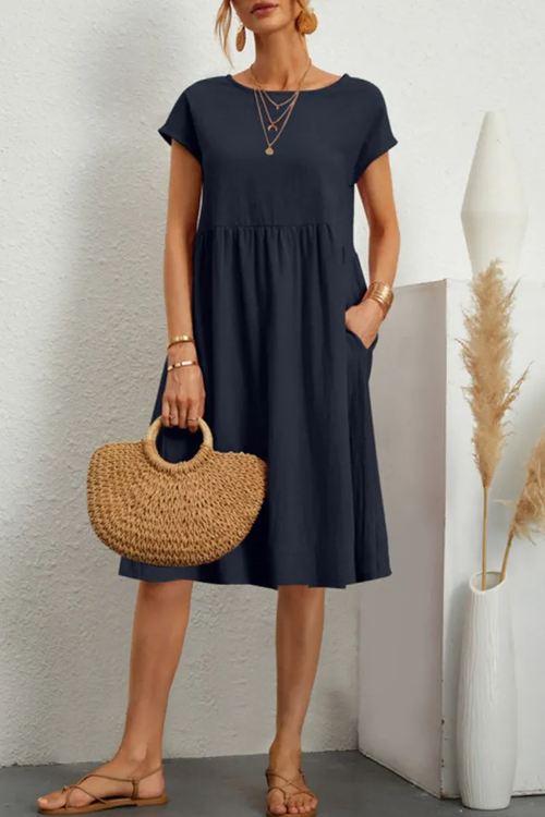 Melanie Casual Patchwork Dress