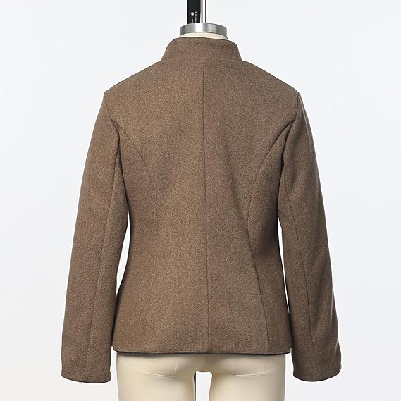 Solé Elegante kurze Jacke mit Taschen - Braun
