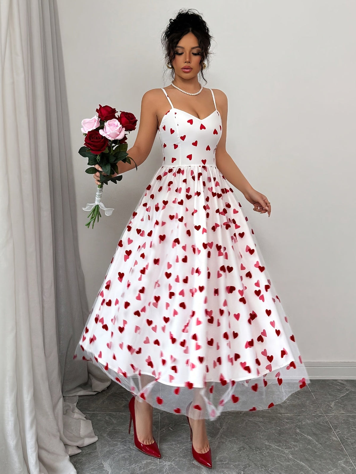 Amora Heart Slip Kleid