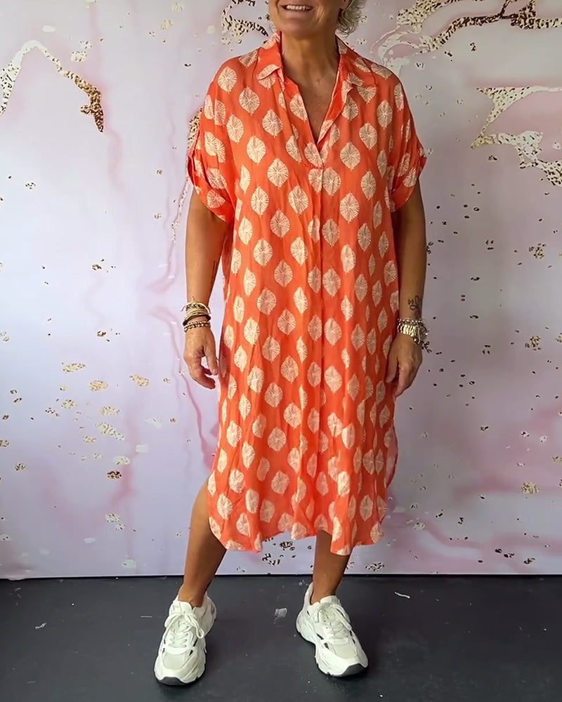 VanDeZaar® | Stilvolles Kleid mit V-Ausschnitt