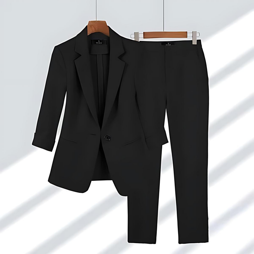 Sola Zweiteiliger Blazer-Set - Schwarz
