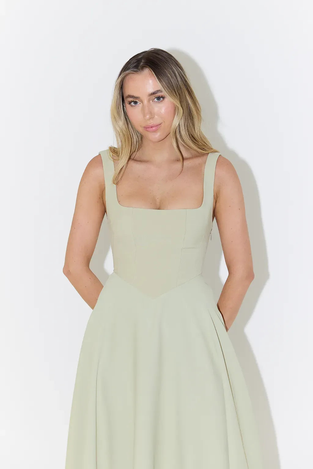 YARA-BELLE | Midikleid mit hoher Taille