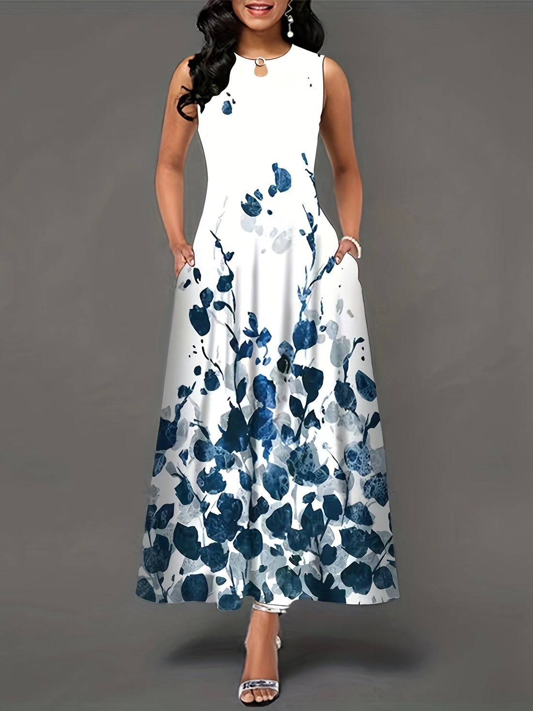 Mavis – Boho Maxikleid mit Blumenmuster