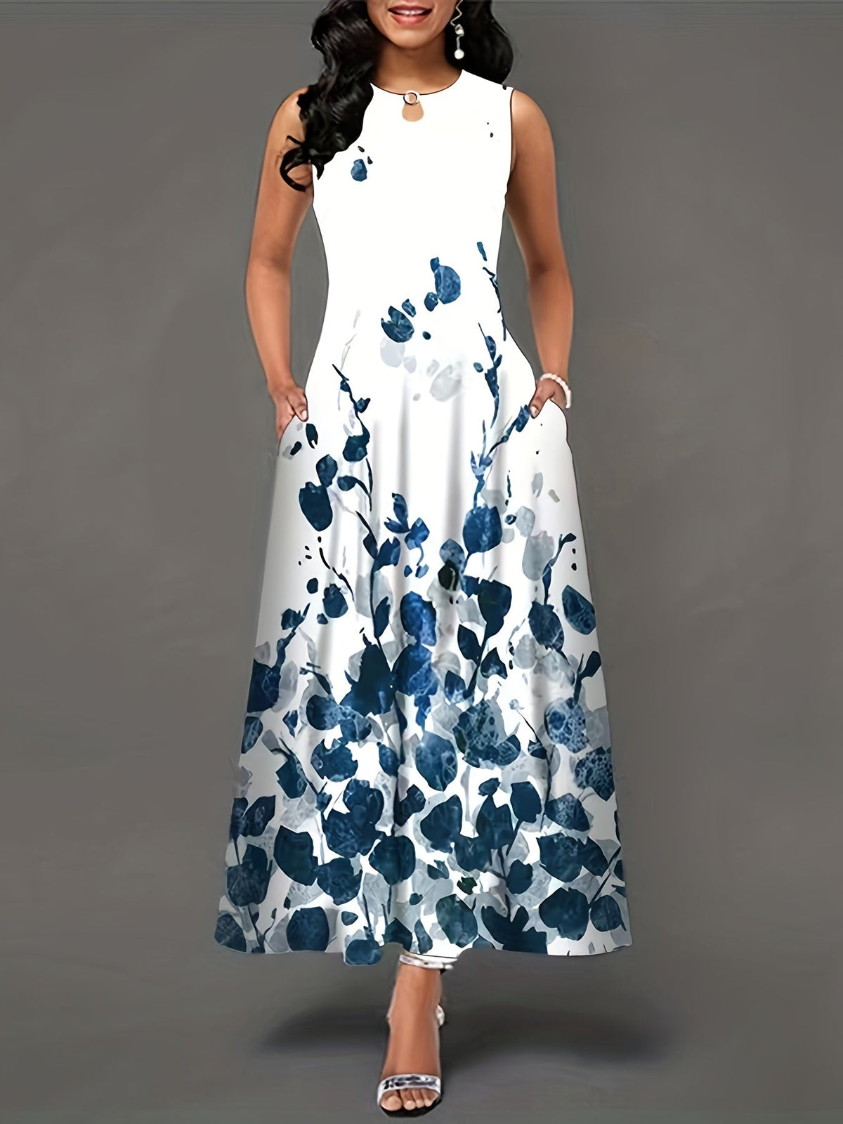 Mavis – Boho Maxikleid mit Blumenmuster