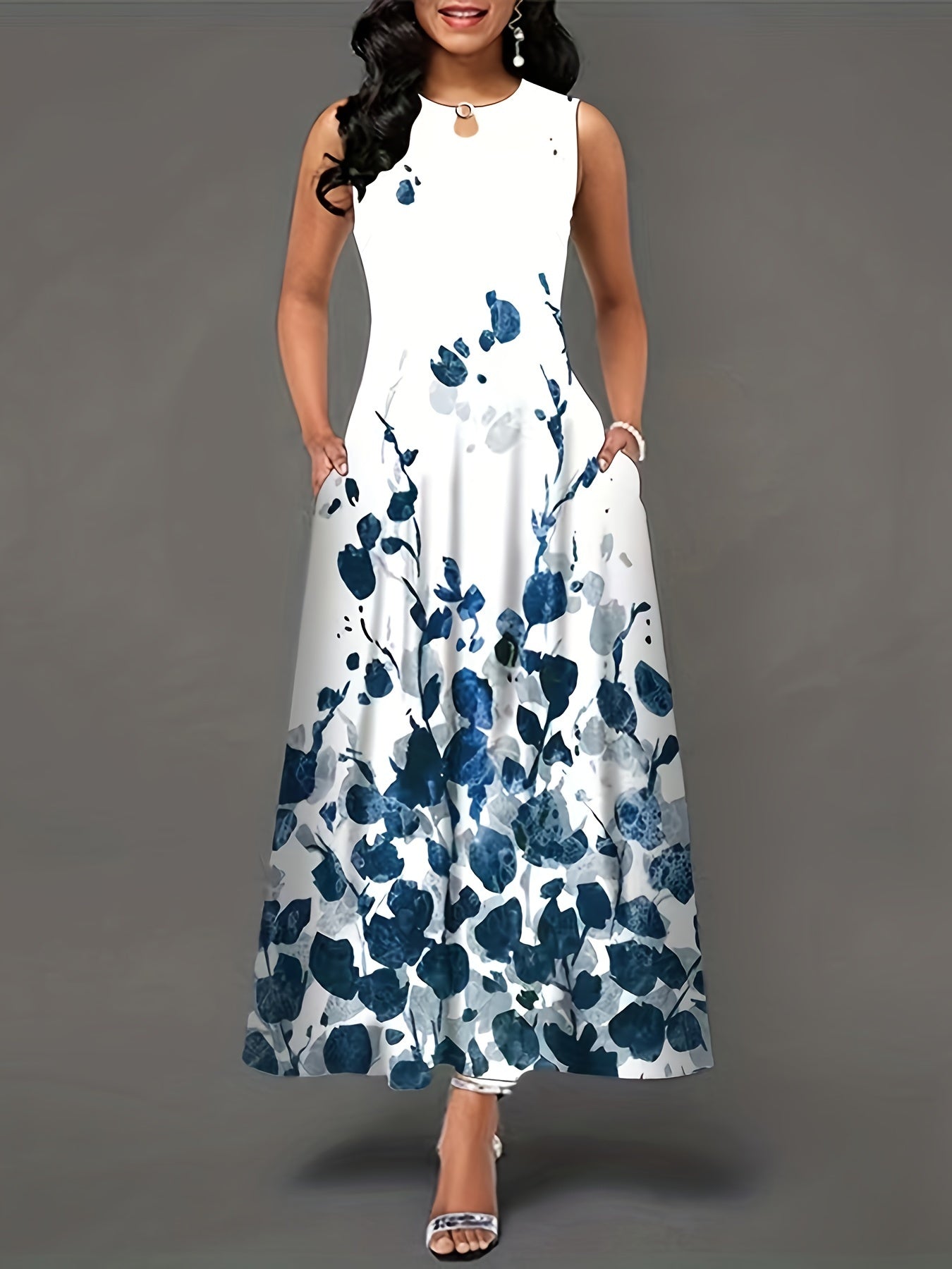 Mavis – Boho Maxikleid mit Blumenmuster