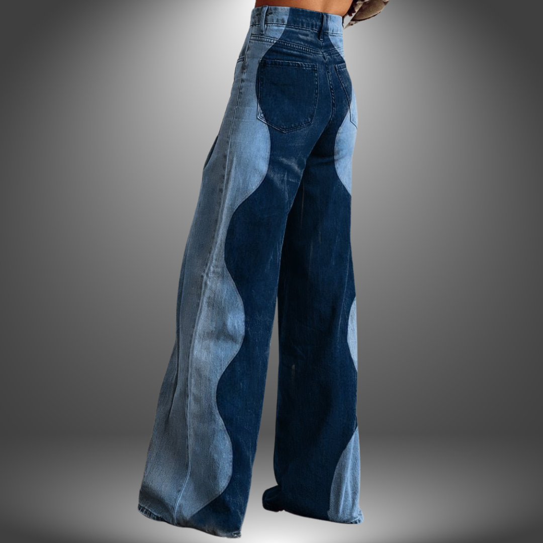 Olivia | Premium Hose mit Wellenmuster