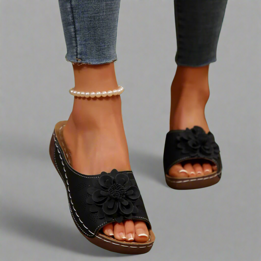 Kira Comfort Wedge Open-Toe Adjustable-Strap Sandals