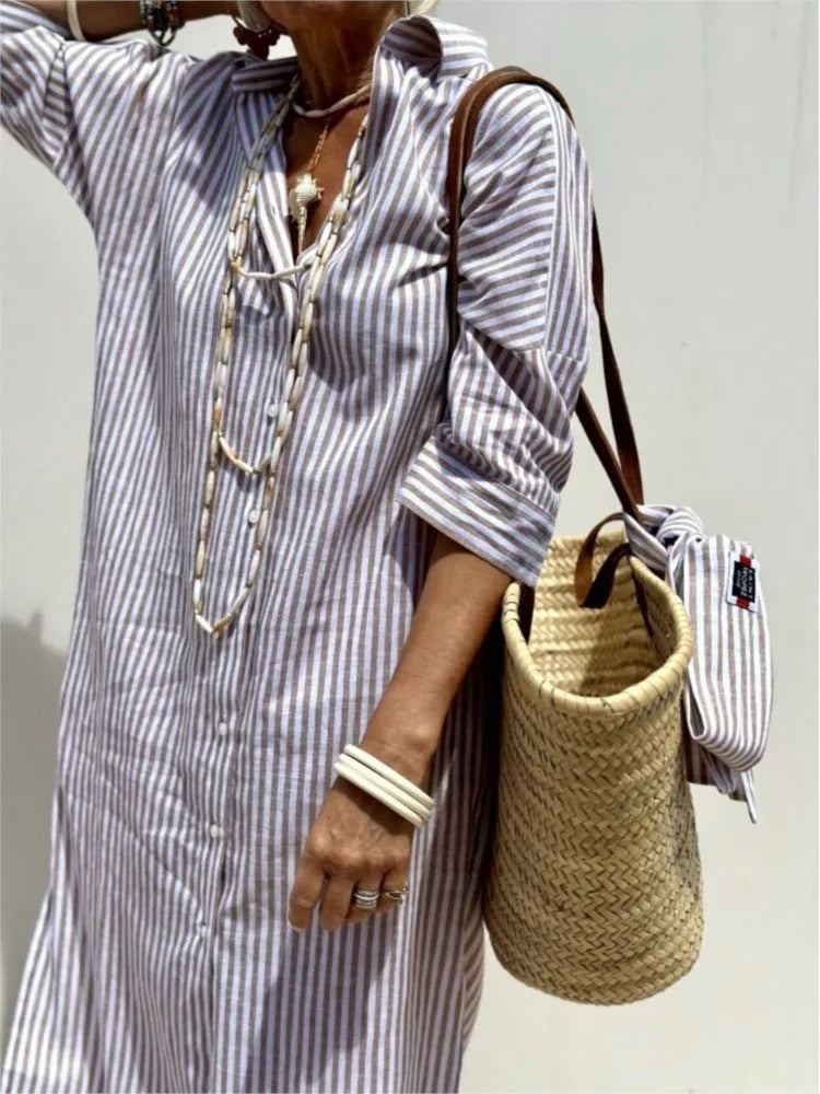 Géraldine Striped Dress