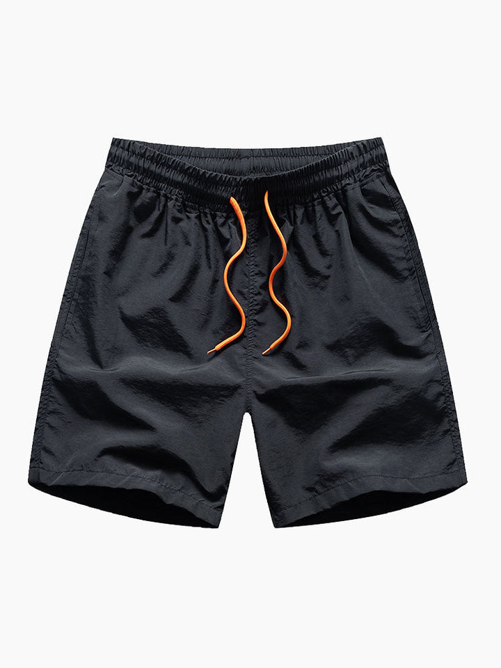 Hemd mit Schalprint und Badehose mit Knopfleiste