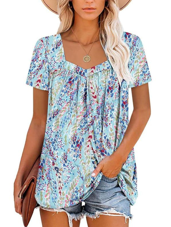 Soreya | Luftiges Top mit Garten-Print