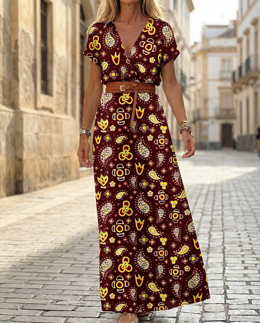 Vera | Elegantes Boho-Maxikleid