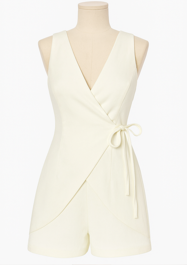 Enoa Elegantes Co-ord Set - Weiß