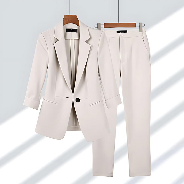 Sola Zweiteiliger Blazer-Set - Weiß