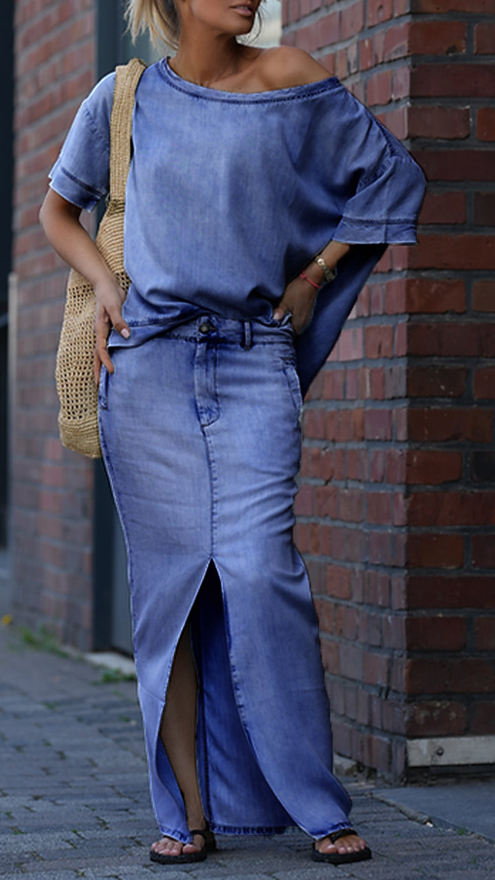 Amora | Lässiger Jeansanzug