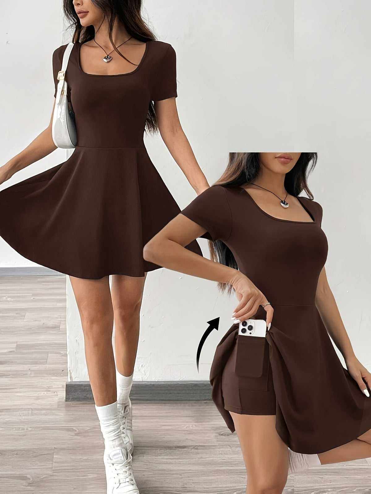 Sculpt & Soft Bandeau Mini-Kleid