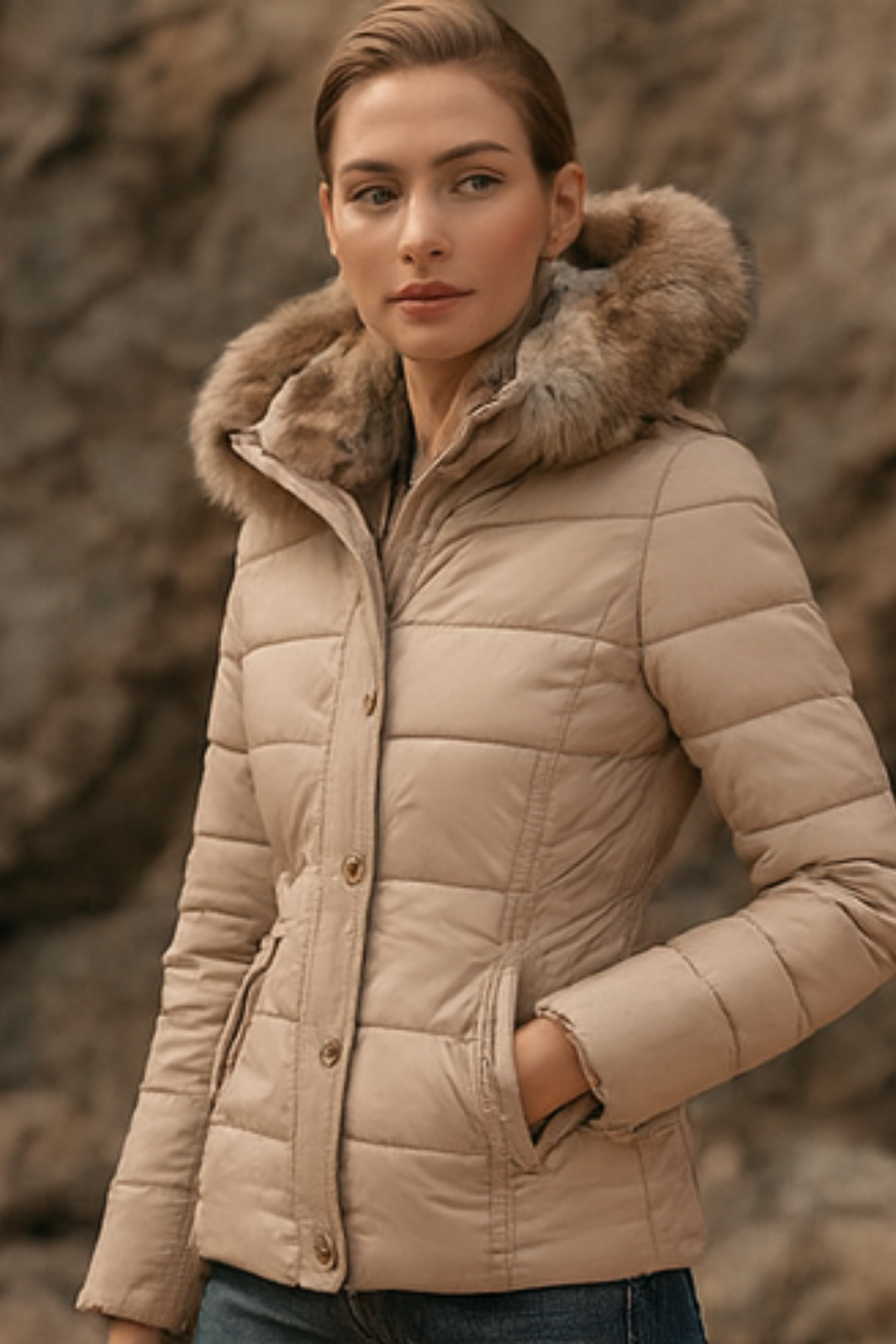 Annabeth | Pufferjacke mit Kapuze