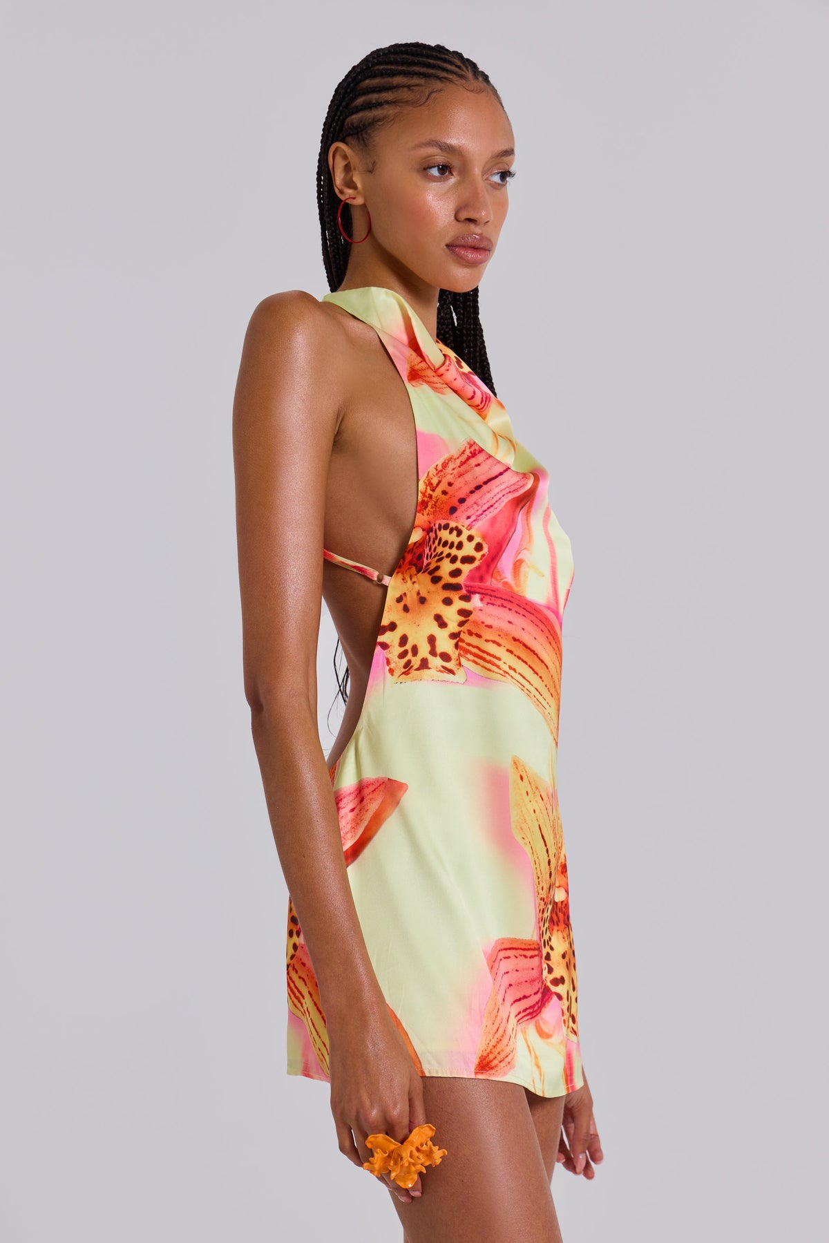 Lana™ | Tropisches Neckholder-Minikleid