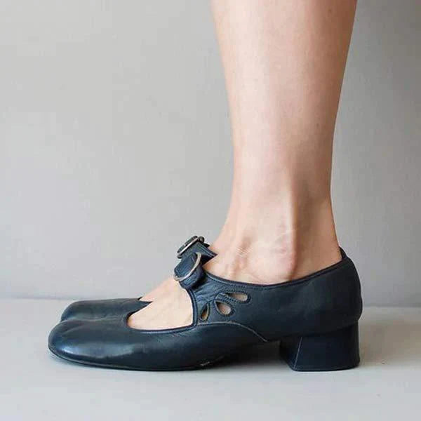 Jocelyne Leather Wedge Sandals