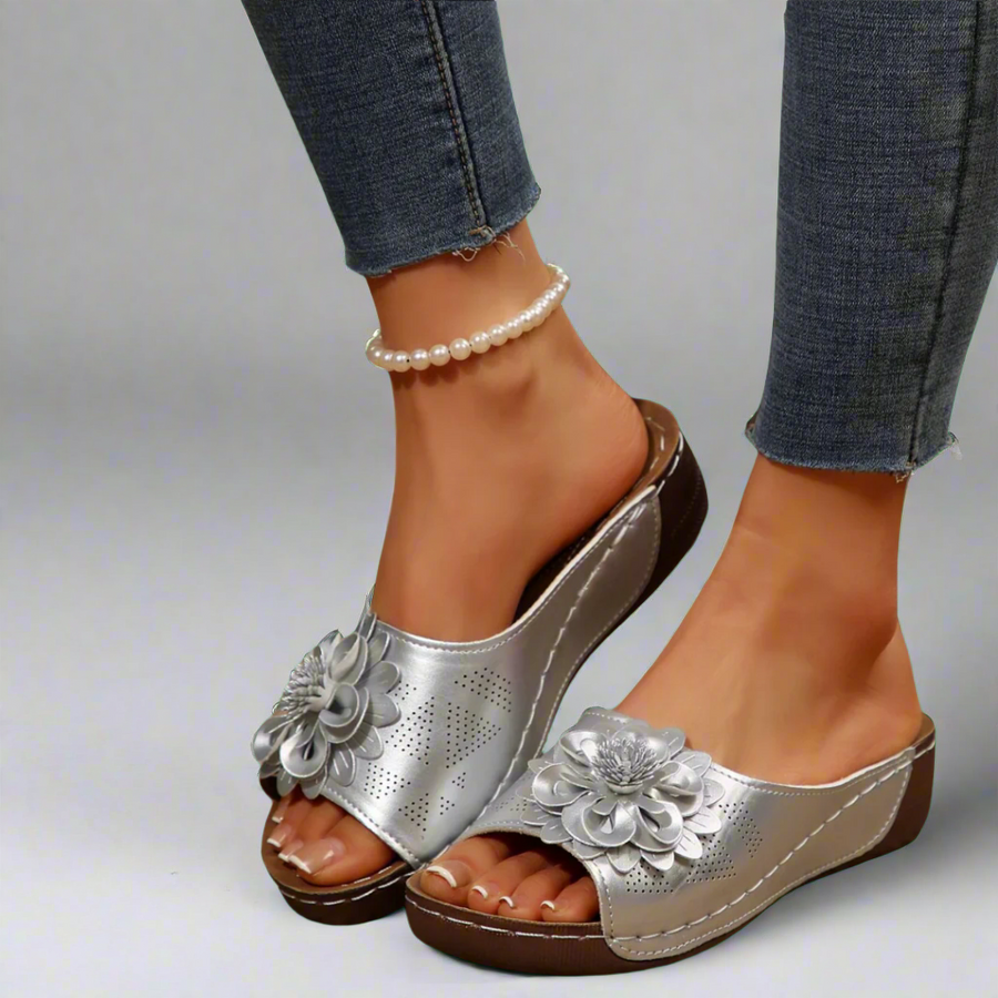 Kira Comfort Wedge Open-Toe Adjustable-Strap Sandals