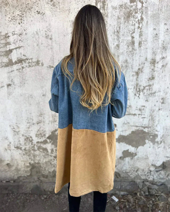 Concetta™ | Denim- und semmelledermantel