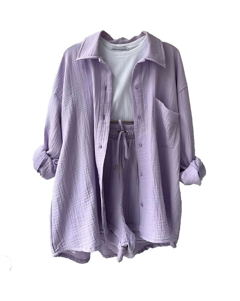 Elowen | Strukturierter Button Co-Ord Set